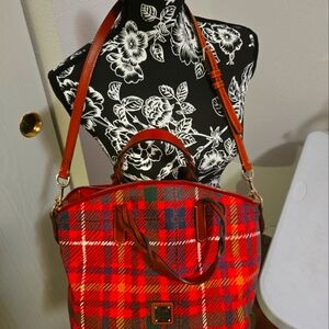 Women's plaid handbag